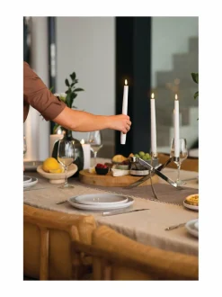 Jouluvalot|UYUNI Taper LED -pöytäkynttilä, 2 kpl BEIGE