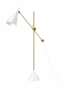 Lattiavalaisimet|Innolux Tapio-lattiavalaisin WHITE/BRASS