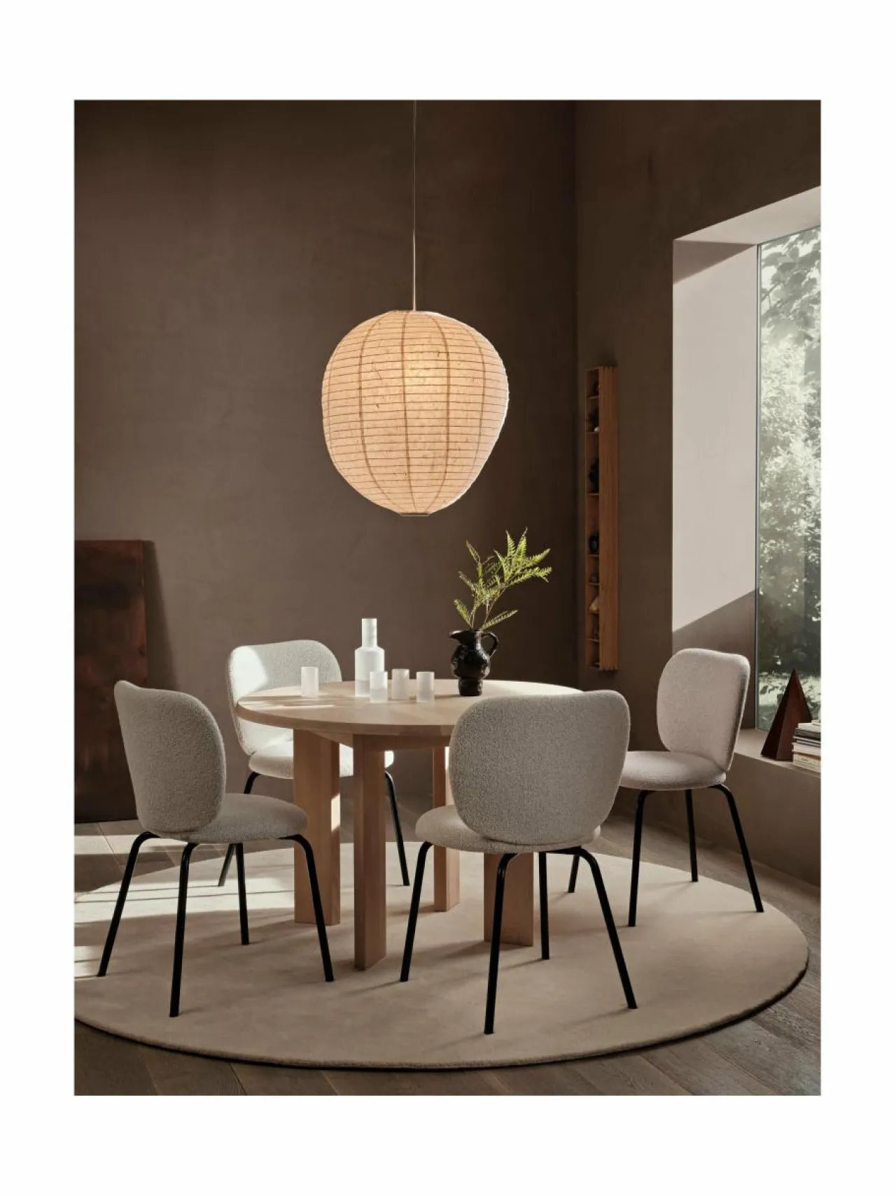 Pöydät|Ferm Living Tarn-puinen ruokapöytä WHITE OILED BEECH