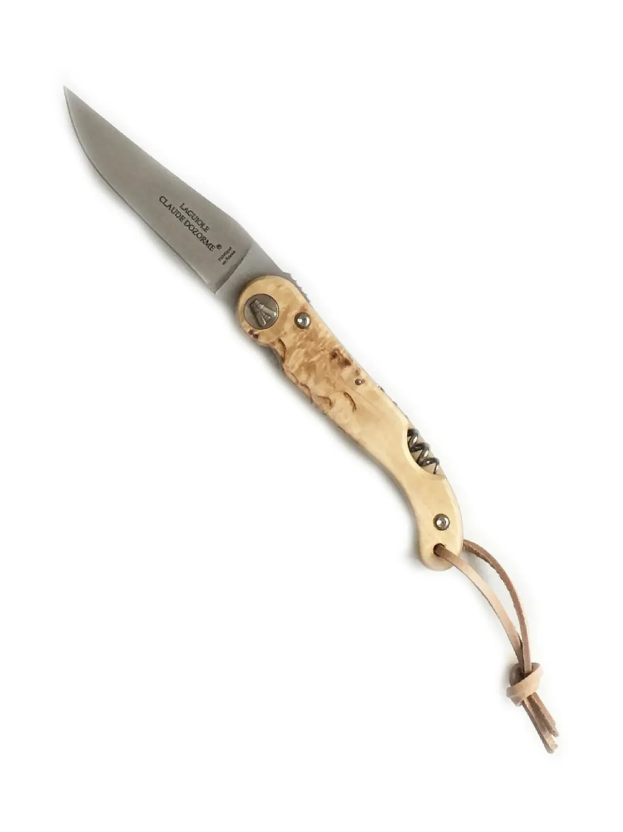 Baari- & Viinitarvikkeet|Claude Dozorme Taskuveitsi ja viinipullonavaaja Baroudeur Koivupuu