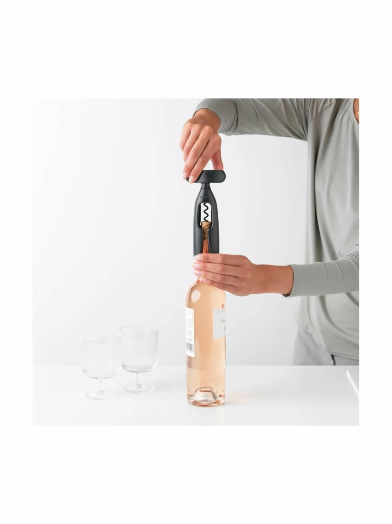 Baari- & Viinitarvikkeet|Brabantia Tasty-korkkiruuvi DARK GREY