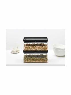 Keittiötarvikkeet|Brabantia Tasty+Stackable -säilytysastia 1,5 l CHARCOAL DARK GREY