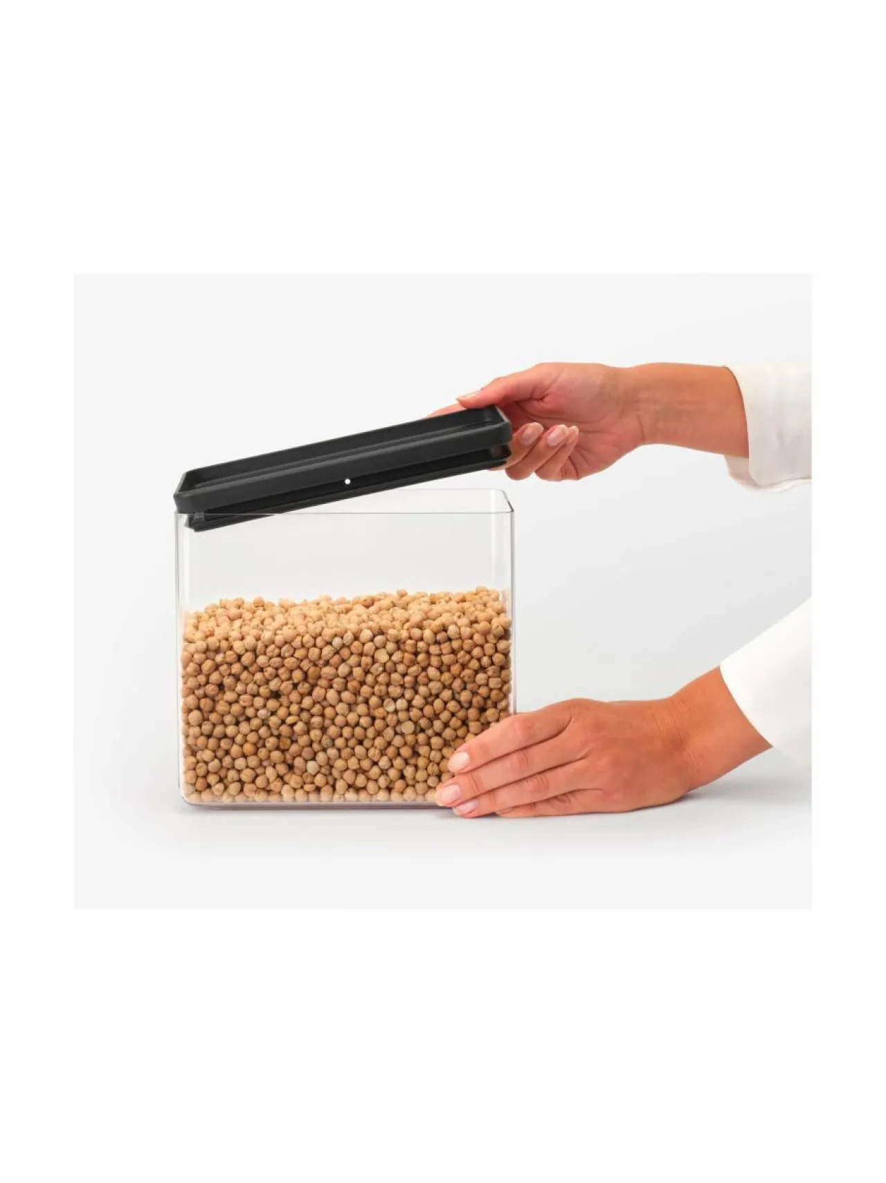 Keittiötarvikkeet|Brabantia Tasty+Stackable -säilytysastia 3,5 l CHARCOAL DARK GREY