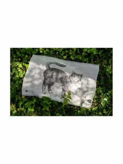 Keittiö- & Kattaustekstiilit|Lapuan Kankurit Teemu Järvi x KISSA -keittiöpyyhe pellavasekoitteesta 46 x 70 cm 9 WHITE-BLACK