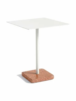 Puutarhakalusteet & Pehmusteet|HAY Terrazzo-pöytä 60 x 60 cm RED TERRAZZO/SKY GREY