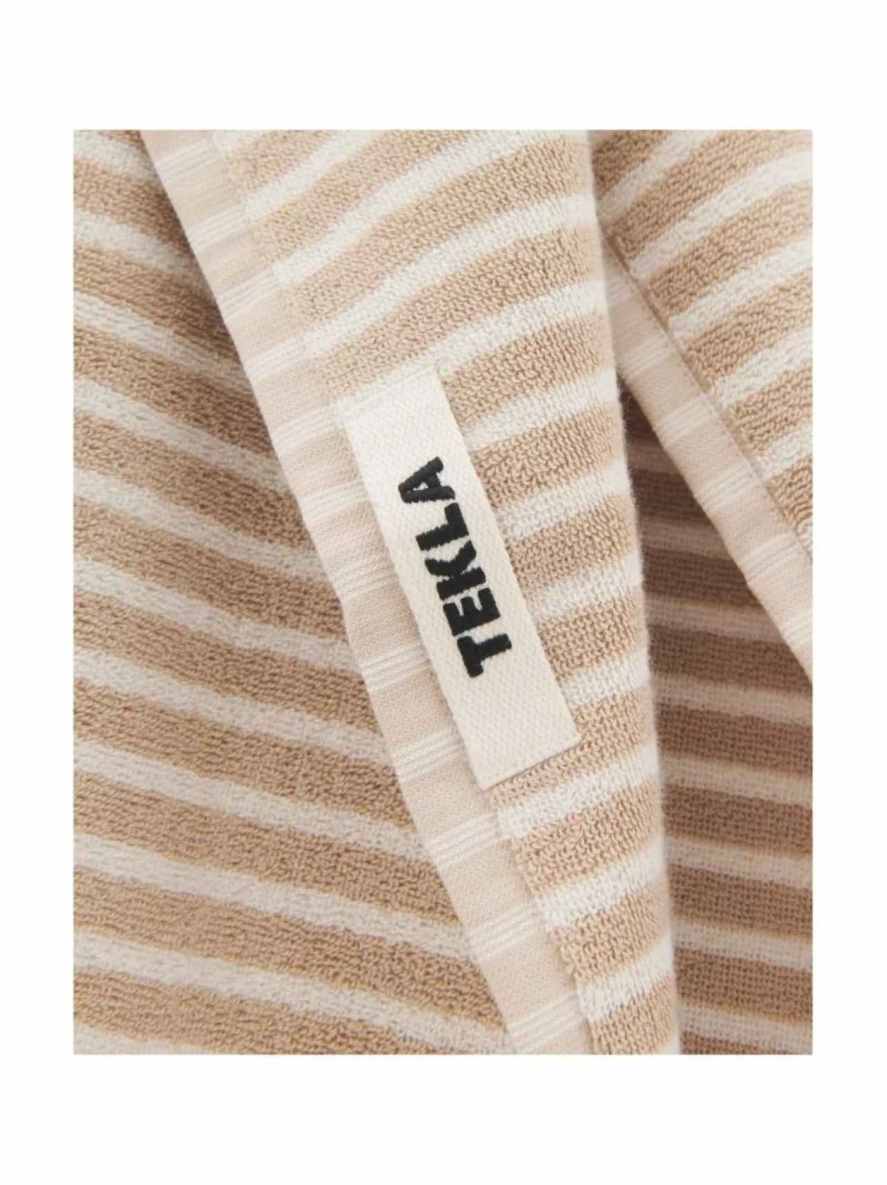 Kylpyhuonetekstiilit|Tekla Terry striped -pyyhe IVORY STRIPES