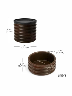 Säilytys|Umbra Tesora-säilytyslaatikko BLACK/WALNUT