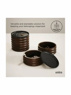 Säilytys|Umbra Tesora-säilytyslaatikko BLACK/WALNUT