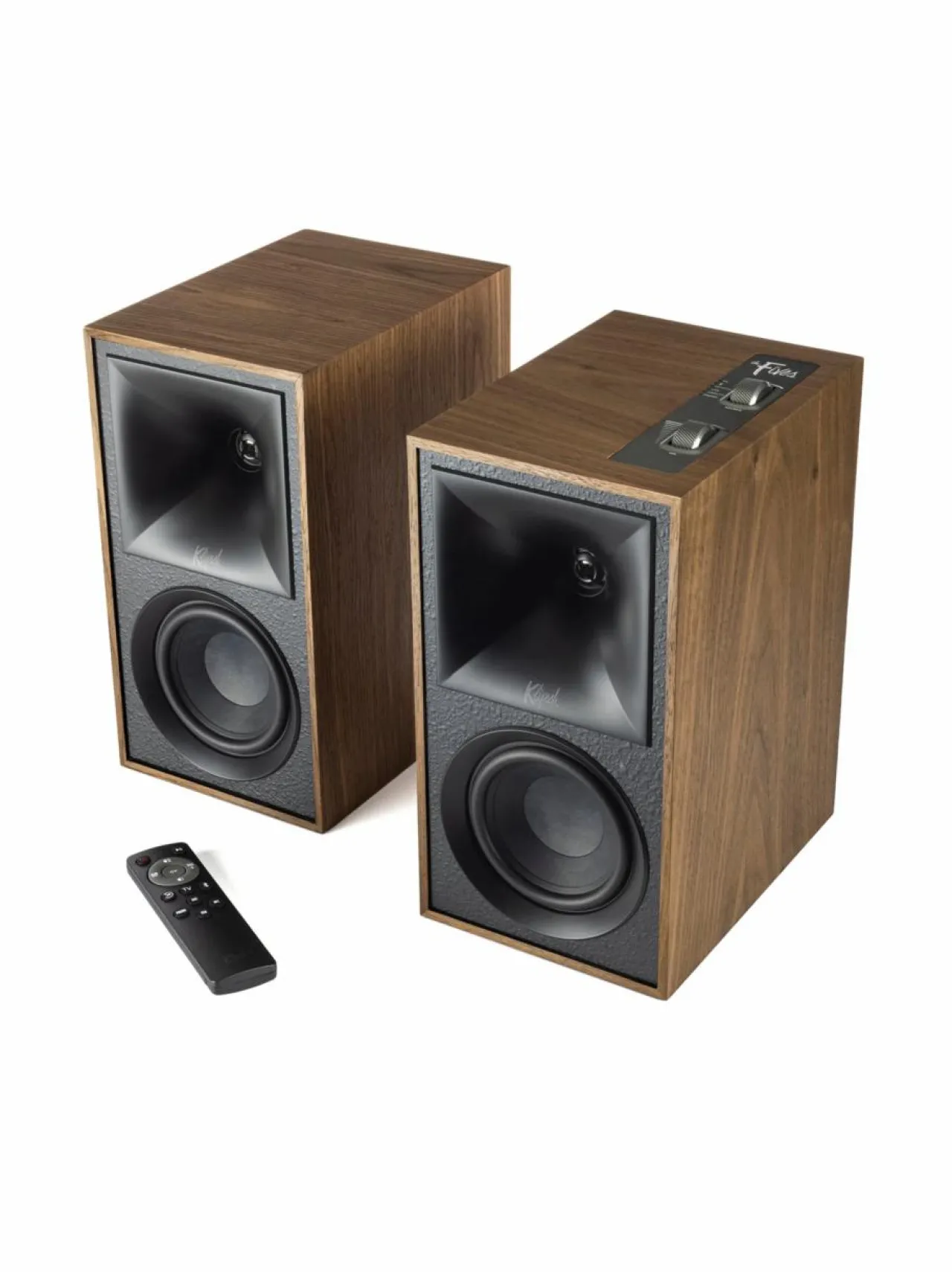 Audio|Klipsch The Fives -aktiivikaiutinpari, pähkinäpuu PÄHKINÄ