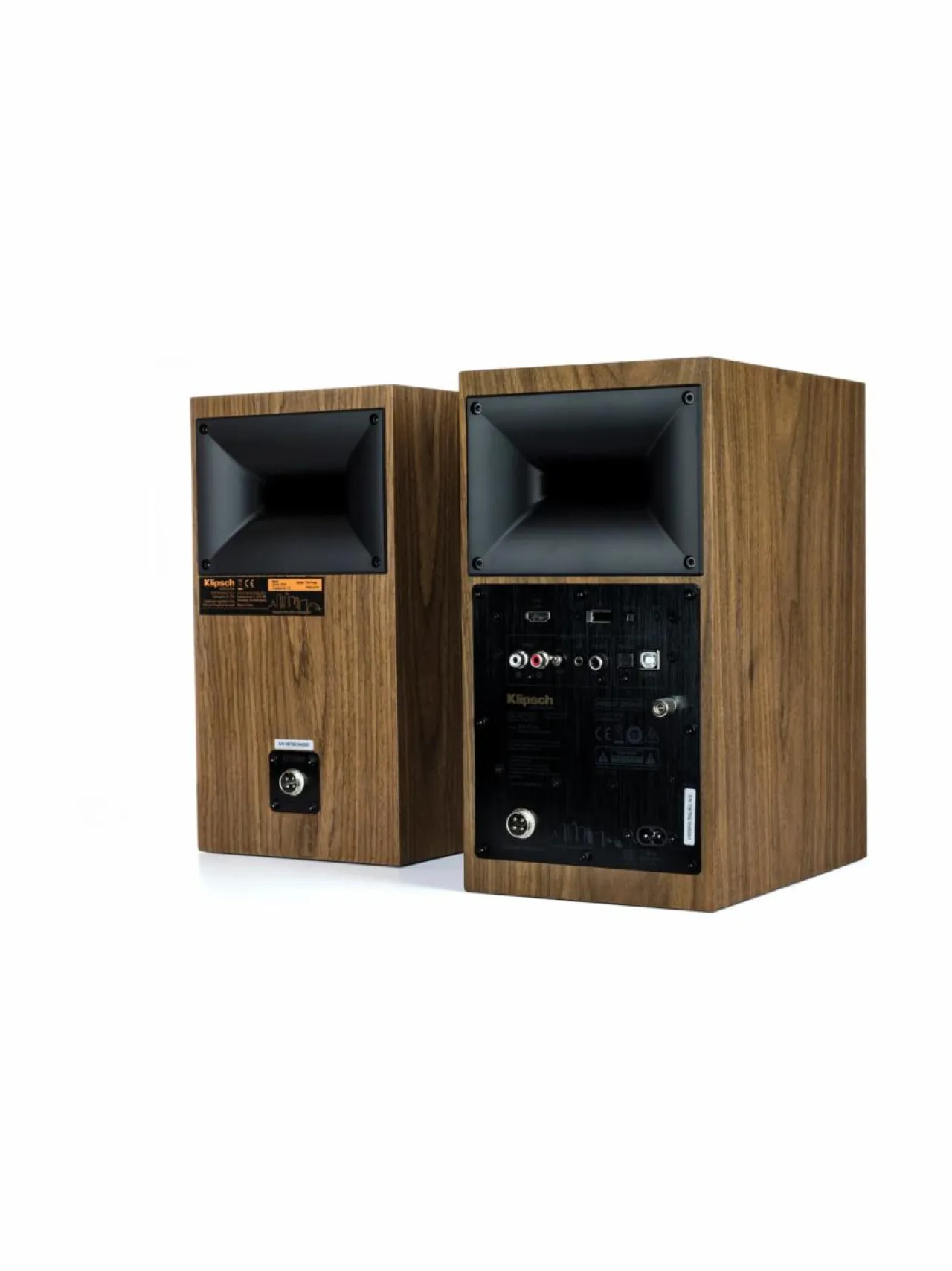 Audio|Klipsch The Fives -aktiivikaiutinpari, pähkinäpuu PÄHKINÄ