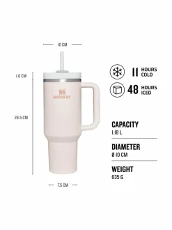 Tee, Kahvi & Vesi|Stanley The Quencher H2.O FlowState™ Tumbler -termosmuki 1.18 l ROSE QUARTZ