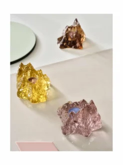 Kynttilät & Lyhdyt|Kosta Boda The Rock -kynttilälyhty PINK