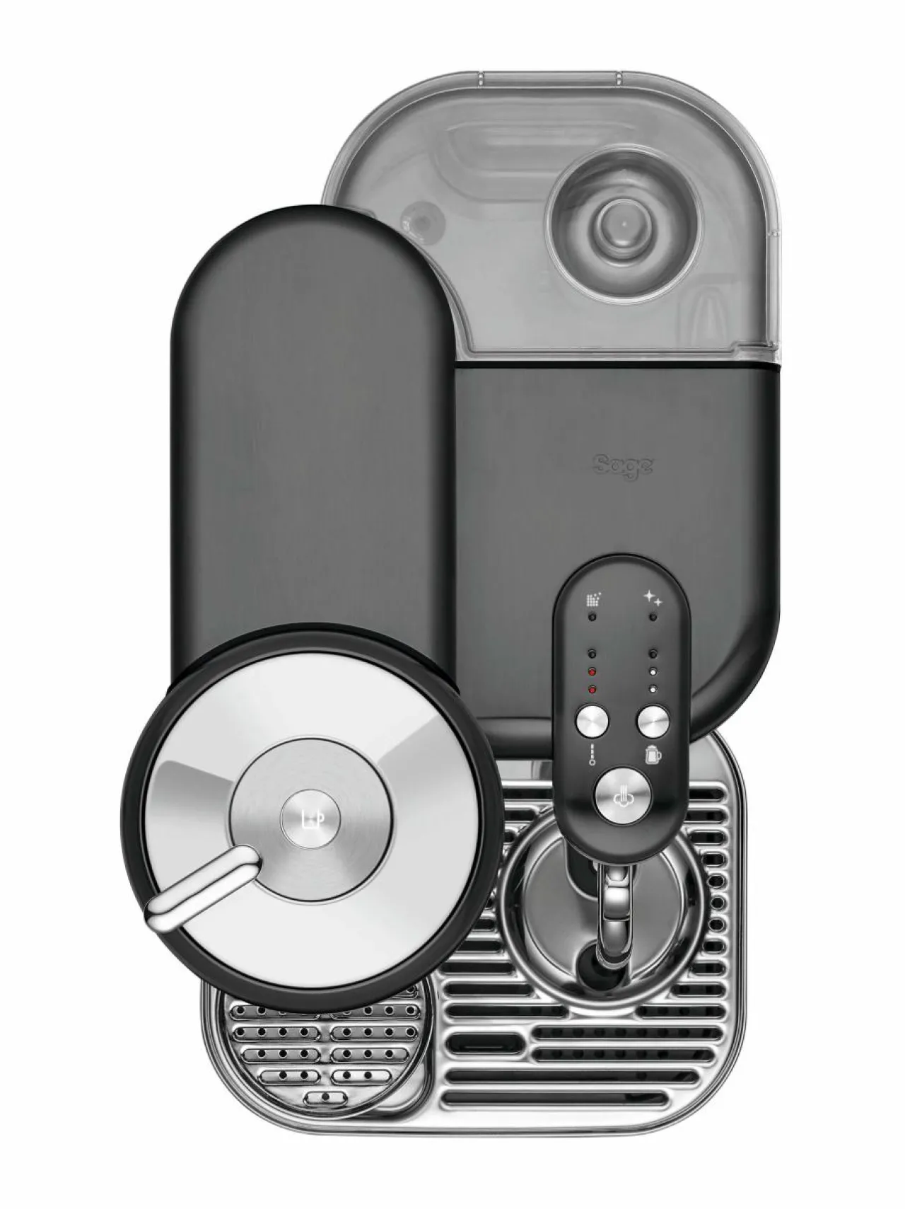 Kahvin- & Vedenkeittimet|Nespresso The Vertuo Creatista -kapselikeitin BRUSHED STAINLESS STEEL