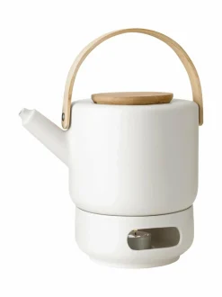 Tee, Kahvi & Vesi|Stelton Theo Teapot Warmer -teepannun lämmitin SAND