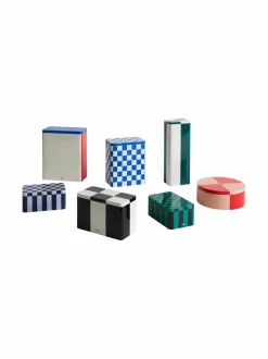 Koriste-Esineet|HAY Tin Container Slim -säilykerasia GREEN AND OFF-WHITE