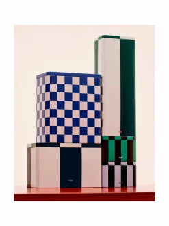 Koriste-Esineet|HAY Tin Container Slim -säilykerasia GREEN AND OFF-WHITE