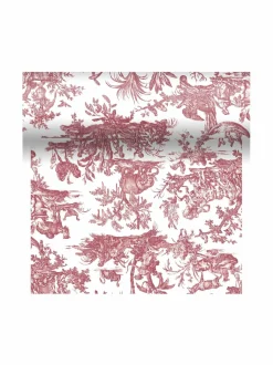 Keittiö- & Kattaustekstiilit|Duni Toile de Jouy cel -kaitaliina 4,8 m RED