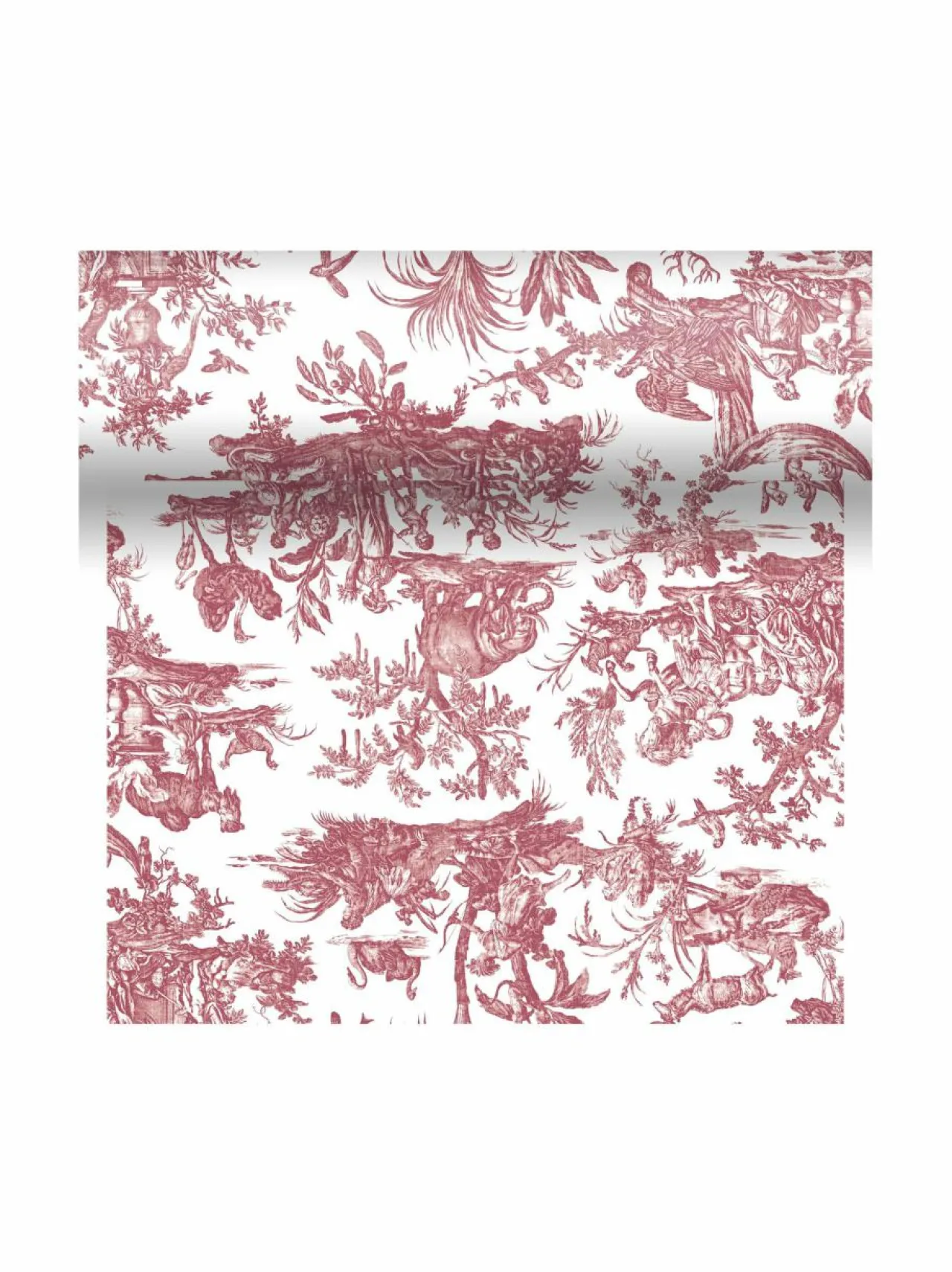 Keittiö- & Kattaustekstiilit|Duni Toile de Jouy cel -kaitaliina 4,8 m RED