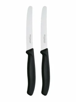 Keittiötarvikkeet|Victorinox Tomaattiveitsi 2 kpl MUSTA