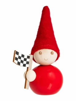 Muut Joulukoristeet|Koriste-Esineet|Aarikka Tonttu Kilpa-ajaja -joulukoriste C600 RED
