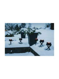 Jouluvalot|Star Trading Torch LED -ulkoroihukynttilä 10,5 x 10,5 x 7 cm MUSTA