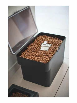 Säilytys|Yamazaki Tower Pet Food -säilytyslaatikko 6 l BLACK