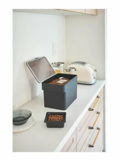 Säilytys|Yamazaki Tower Pet Food -säilytyslaatikko 6 l BLACK