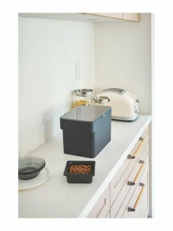 Säilytys|Yamazaki Tower Pet Food -säilytyslaatikko 6 l BLACK