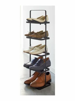 Säilytys|Yamazaki Tower Shoe Rack -kenkähylly 22 × 18 × 77,5 cm BLACK