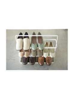 Säilytys|Yamazaki Tower Shoe Rack Wide -kenkähylly 50 × 14 × 45,5 cm WHITE