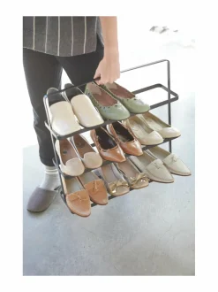 Säilytys|Yamazaki Tower Shoe Rack Wide -kenkähylly 50 × 14 × 45,5 cm BLACK