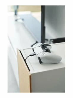 Säilytys|Yamazaki Tower-pelikonsolikaappi 36,5 x 60,3 x 247 cm WHITE