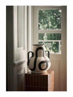 Koriste-Esineet|Ferm Living Trace-maljakko 37.5 cm OFF-WHITE