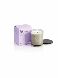 Huonetuoksut & Tuoksukynttilät|Max Benjamin True Lavender -luksuskynttilä kannella 210 g LILAC