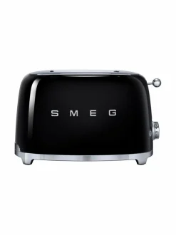 Leivänpaahtimet|Smeg TSF01BLEU-leivänpaahdin, 2 viipaleelle MUSTA