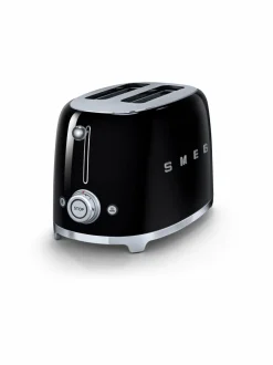 Leivänpaahtimet|Smeg TSF01BLEU-leivänpaahdin, 2 viipaleelle MUSTA