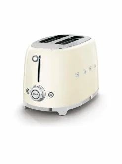 Leivänpaahtimet|Smeg TSF01CREU-leivänpaahdin, 2 viipaleelle LUONNONVALKOINEN