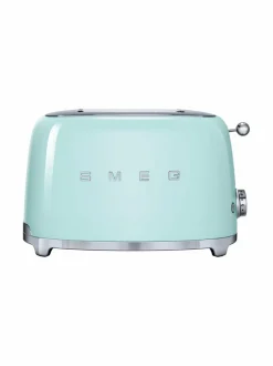 Leivänpaahtimet|Smeg TSF01PGEU-leivänpaahdin, 2 viipaleelle VAALEANVIHREÄ