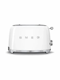 Leivänpaahtimet|Smeg TSF01WHEU-leivänpaahdin, 2 viipaleelle VALKOINEN