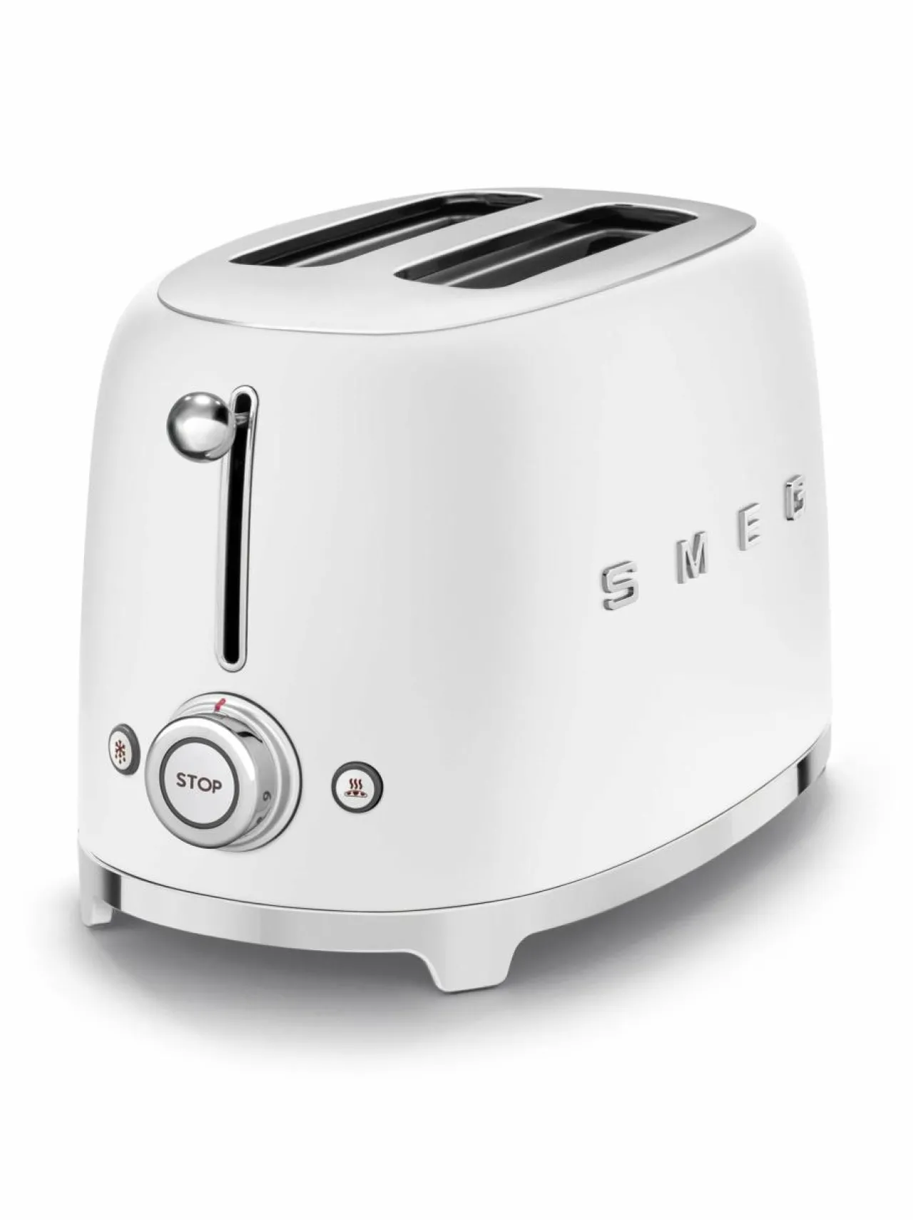Leivänpaahtimet|Smeg TSF01WHMEU-leivänpaahdin, 2 viipaleelle MATT WHITE