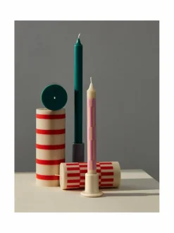 Kynttilät & Lyhdyt|HAY Tube-kynttilänjalka OFF-WHITE