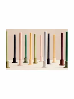 Kynttilät & Lyhdyt|HAY Tube-kynttilänjalka GREEN