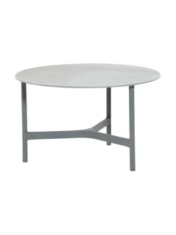 Puutarhakalusteet & Pehmusteet|Cane-Line Twist -sohvapöytä 70 halk x 42 cm VAALEA HARMAA, FOSSIL GREY KUVIOITU HARMAA