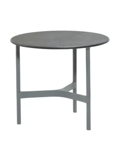 Puutarhakalusteet & Pehmusteet|Cane-Line Twist -sohvapöytä 45 halk x 33 cm LAVA GREY TUMMA HARMAA, FOSSIL BLACK KUVIOITU MUSTA