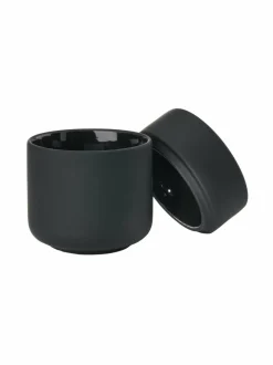 Kylpyhuonetarvikkeet|Zone Denmark Ume - kannellinen purkki BLACK