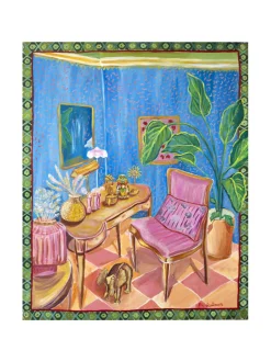 Taulut & Julisteet|Pia Rydman Art Unelmien olohuone, akryylimaalaus 100x80 cm, Pia Rydman