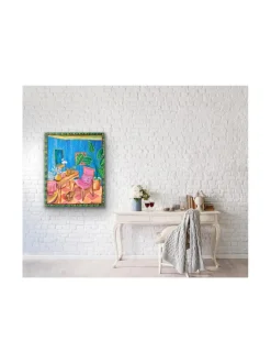 Taulut & Julisteet|Pia Rydman Art Unelmien olohuone, akryylimaalaus 100x80 cm, Pia Rydman