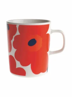Mukit & Kupit & Asetit|Marimekko Unikko-muki 2,5 dl PUNAINEN