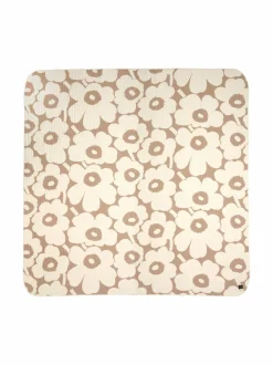 Huovat & Päiväpeitot|Marimekko Unikko-päiväpeite 260 x 260 cm 810 LINEN, OFF WHITE