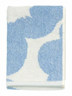 Kylpyhuonetekstiilit|Marimekko Unikko-pyyhe 150 CREAM ,SKY BLUE